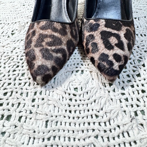 Michael Kors Brown Leopard Print Heels Size 8.5 - Picture 7 of 9